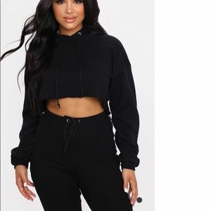 PrettyLittleThing cropped hoodie